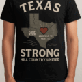 About Us SpeedE Transfers custom DTF printed Texas Strong shirt design