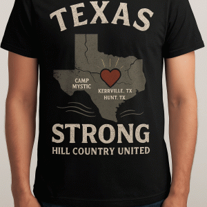 TEXAS STRONG - HILL COUNTRY UNITED - TEXAS DISASTER RELIEF T-SHIRT