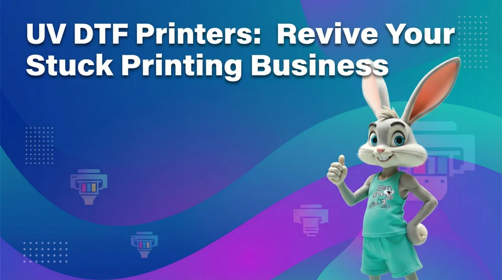 UV DTF printers featured image showing modern printing technology designed to revive and grow custom printing businesses
