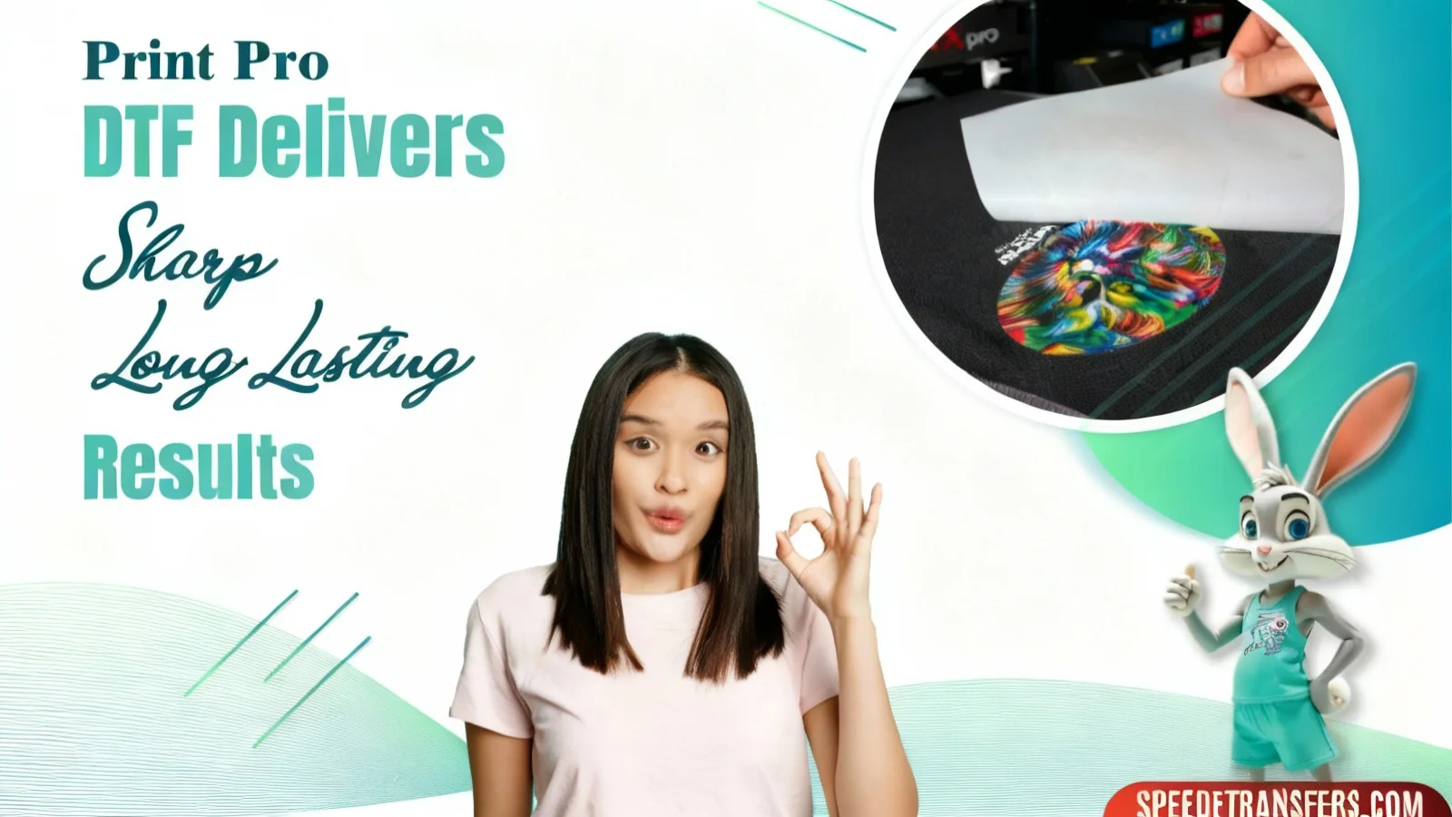 DTF Delivers sharp, long-lasting print results on custom apparel using professional DTF transfer technology