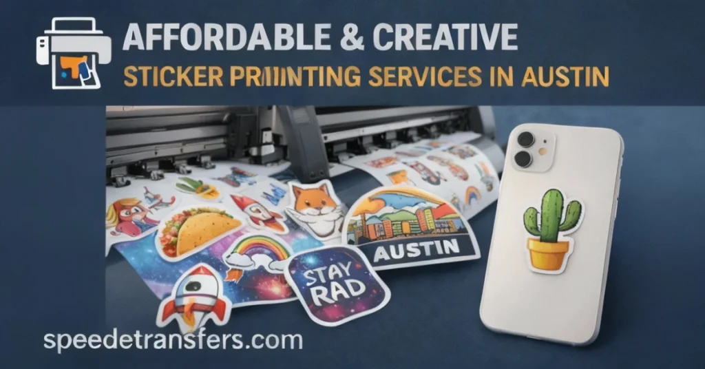 Custom DTF transfers printing guide showing professional transfer production and application for high-quality apparel printing