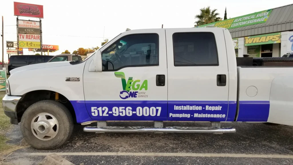 vehicle wraps austin tx commercial service truck.webp