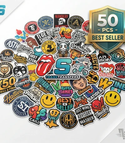 50 pcs custom die cut stickers bundle best seller colorful sticker pack Speede Transfers