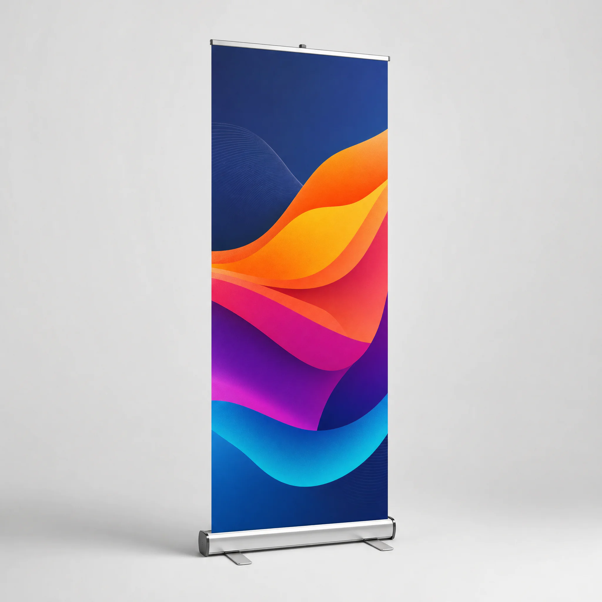 Retractable banner stand display