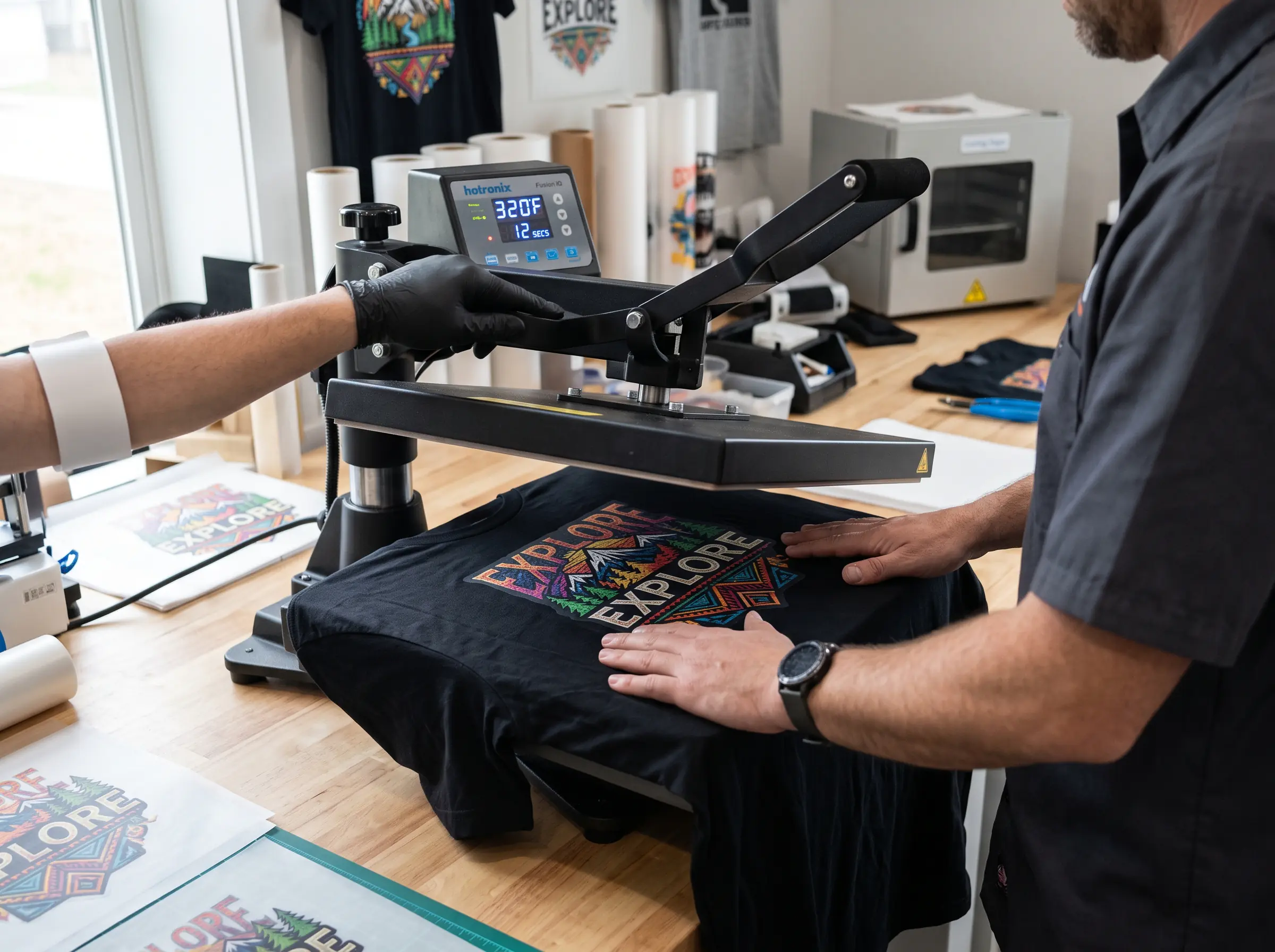 Dtf Shirt Pressing Service 1 DTF shirt pressing service in Austin